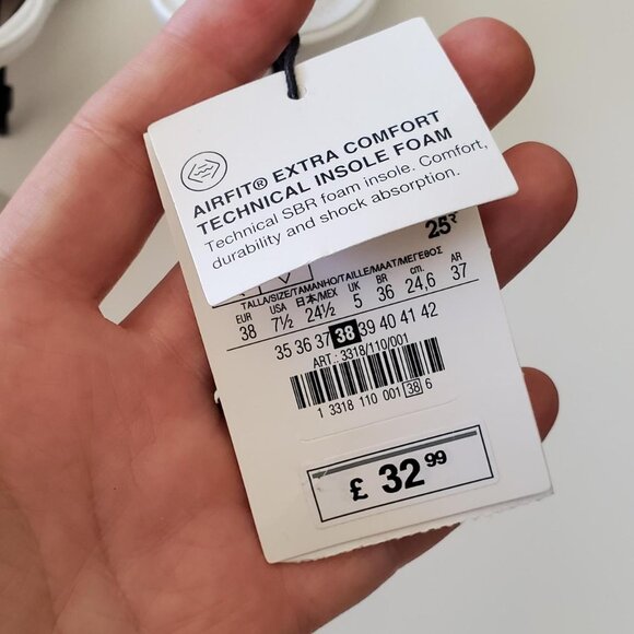 Zara White Strappy Heels in White size 38 EU/ 7.5-8 US - Picture 5 of 6